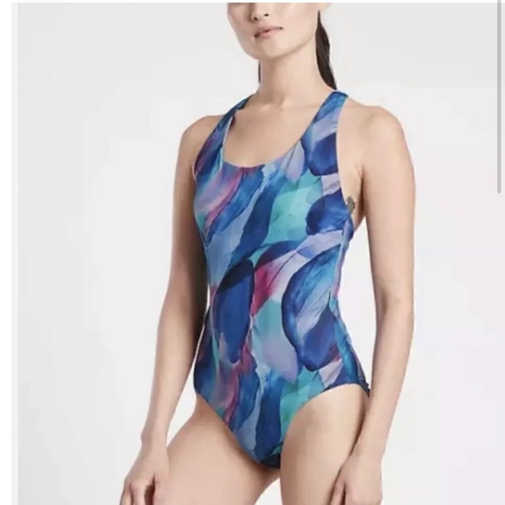 Athleta Malibu Printed One Piece Swimsuit